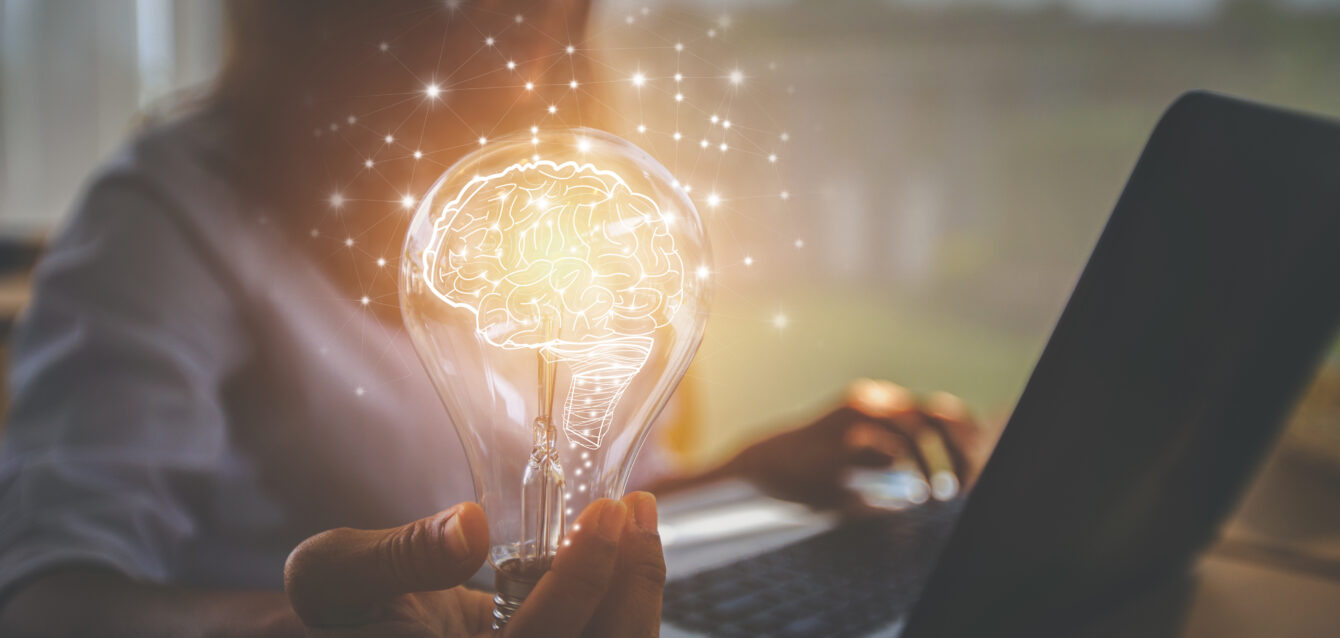 creative idea.Concept of idea and innovation